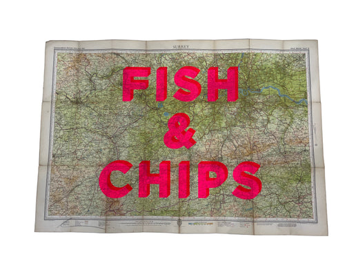 Fish & Chips Surrey 86x59cm - Dave Buonaguidi