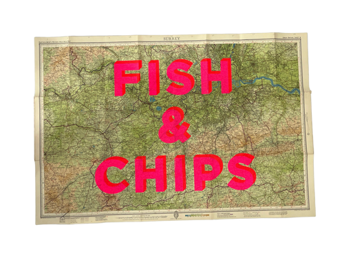 Fish & Chips Surrey 85x56.5cm - Dave Buonaguidi