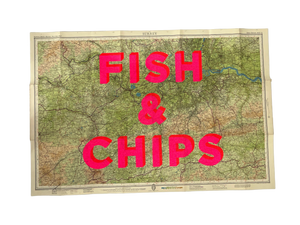 Fish & Chips Surrey 85x56.5cm - Dave Buonaguidi