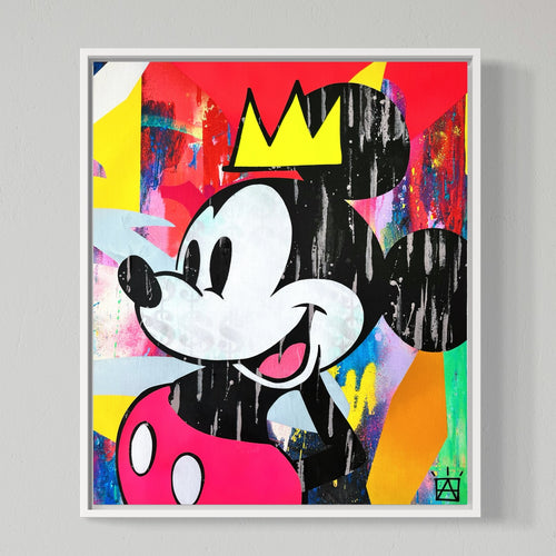 Ben Allen - King Mickey Neon Love Remix Original on Canvas 2