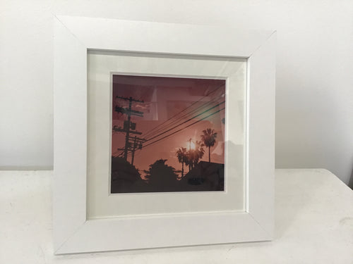 Emily Paxton - Pink Skies on LA - Small Framed Photograph
