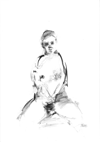 Benedict Gubb - Kneeling Figure Print