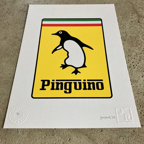 Jameson Robinson - Pinguino Print - Framed A4 - Artist Proof print