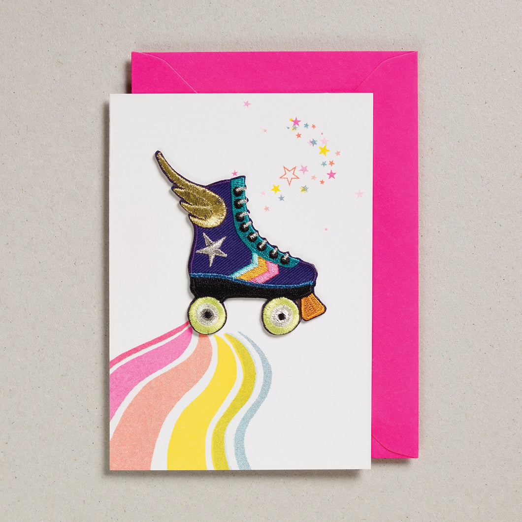 Patch Card - Rainbow Roller Skate