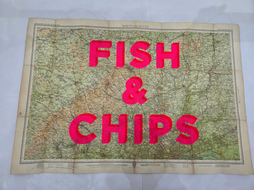 Fish & Chips HERTS & BUCKS 85 x 59 cm - Dave Buonaguidi