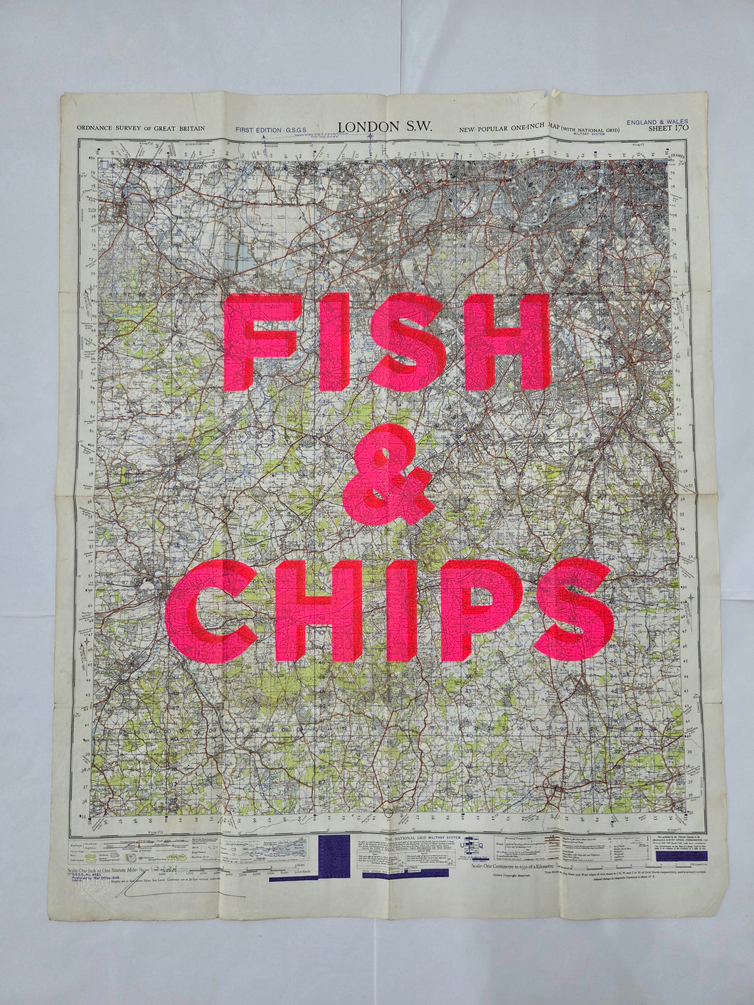 Fish & Chips SW London - Dave Buonaguidi 88 x 71cm