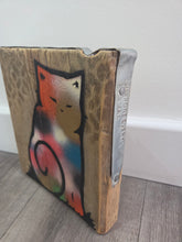 Load image into Gallery viewer, Cassette Lord - Smudge Puss  - on Scaffold Board