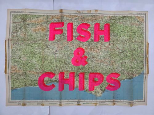 Fish & Chips SUSSEX 83 x 56.5cm - Dave Buonaguidi