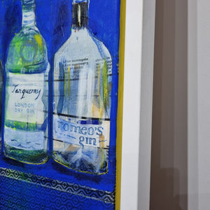 Pam Glew - Gin Bar BLUE - Original 100cm