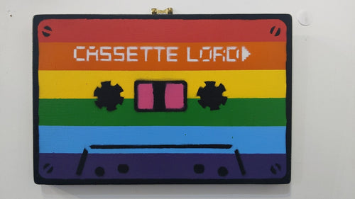 Cassette Lord - A4 Rainbow Pride Cassette Tape on board