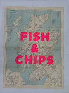 Fish & Chips Scotland 101x75cm SCT - Dave Buonaguidi