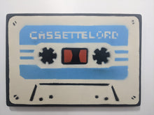 Load image into Gallery viewer, Cassette Lord - A4 Blue + White original cassette