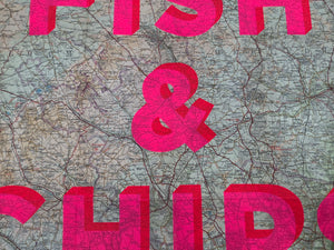 Fish & Chips HERTS & BUCKS 85 x 59 cm - Dave Buonaguidi
