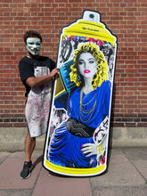 Load image into Gallery viewer, Madonna XL Free standing Spraycan - 200x80cm The Postman