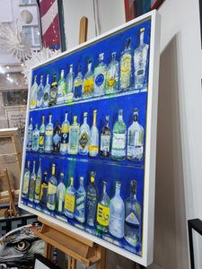 Pam Glew - Gin Bar BLUE - Original 100cm