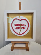 Load image into Gallery viewer, Zeus - Broken Arted - Framed with gold backing - &#39;Nine ways to break your heart&#39;