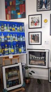 Pam Glew - Gin Bar BLUE - Original 100cm