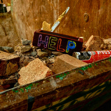 Load image into Gallery viewer, Jameson Robinson - Help - London Brick - Painted Brick