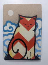 Load image into Gallery viewer, Cassette Lord - Red Chevron Pussy with clouds