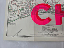Load image into Gallery viewer, Fish &amp; Chips - Brighton Ramblers Map Small 50.5x38cm - Dave Buonaguidi