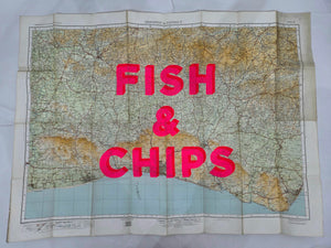 Fish & Chips Brighton & District 105x78cm - Dave Buonaguidi  XL
