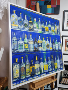 Pam Glew - Gin Bar BLUE - Original 100cm