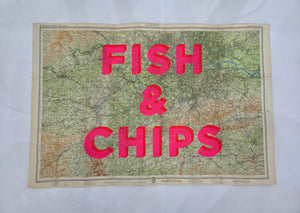 Fish & Chips SURREY SY1 85x56.5cm - Dave Buonaguidi