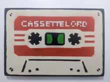 Load image into Gallery viewer, Cassette Lord - A4 red on white cassette