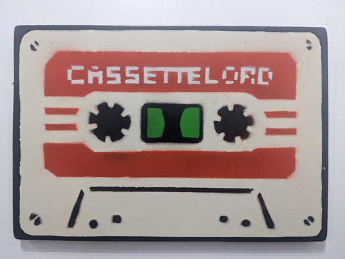 Cassette Lord - A4 red + white original cassette