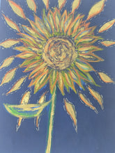 Load image into Gallery viewer, Sunflower Serenity - Emily Paxton- 1/1 Cyanotype on fabric