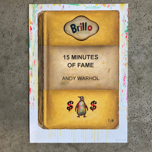 Jameson Robinson - 15 Minutes of Fame by Andy Warhol - Handfinished Print 1/1