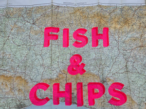 Fish & Chips Brighton & District 105x78cm - Dave Buonaguidi  XL