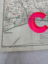 Load image into Gallery viewer, Fish &amp; Chips - Brighton Ramblers Map Small 50.5x38cm - Dave Buonaguidi