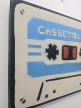 Load image into Gallery viewer, Cassette Lord - A4 Blue + White original cassette