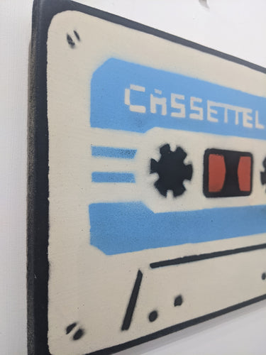 Cassette Lord - A4 Blue + White original cassette