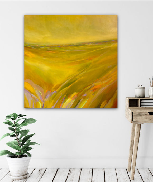 Tiffany Lynch - Path of Ochre 91 x 91 cm