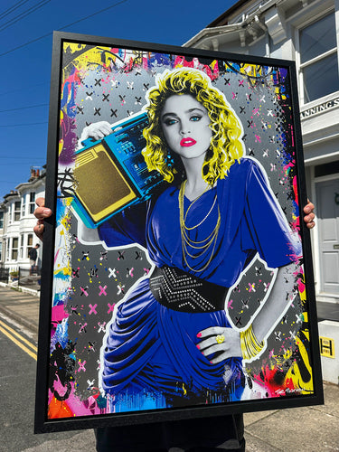 Madonna - The Postman - 90x65cm- Aluminium Framed