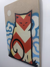 Load image into Gallery viewer, Cassette Lord - Red Chevron Pussy with clouds