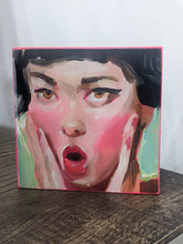 Load image into Gallery viewer, Fragments 69 - Poppy Kettle - 5x5cm Oil painting on wooden block