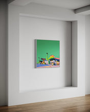 Load image into Gallery viewer, Ruth Mulvie - Route 66 - Oil &amp; Acrylic on Canvas 90x90cm