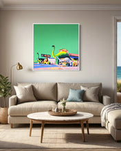 Load image into Gallery viewer, Ruth Mulvie - Route 66 - Oil &amp; Acrylic on Canvas 90x90cm