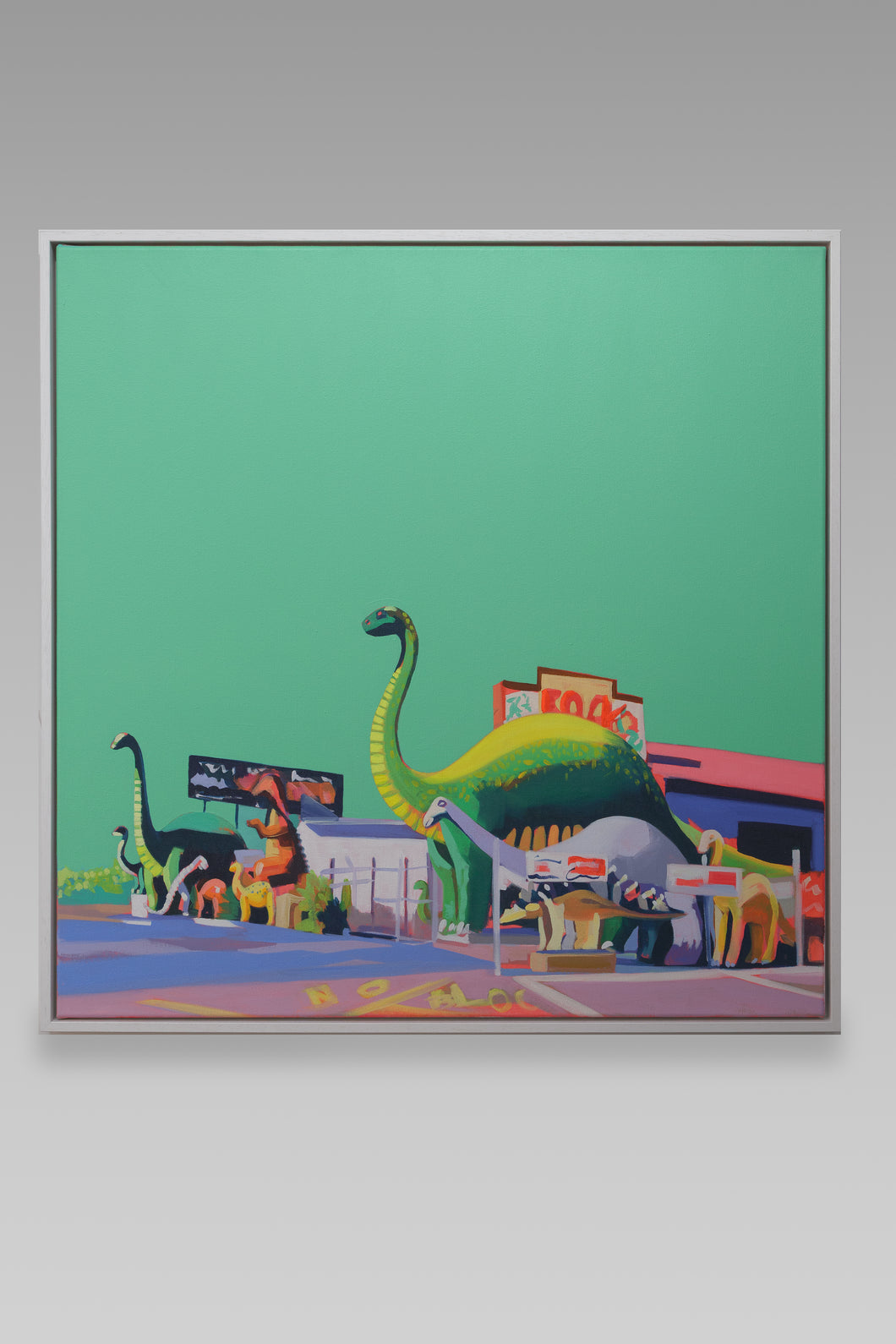 Ruth Mulvie - Route 66 - Oil & Acrylic on Canvas 90x90cm