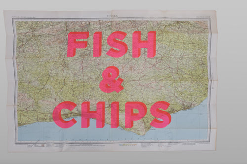 Fish & Chips Sussex 86x59cm S2 - Dave Buonaguidi