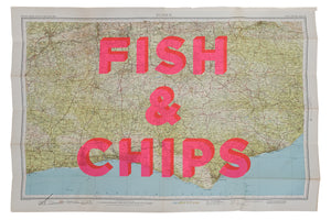 Fish & Chips Sussex 86x59cm S4 - Dave Buonaguidi
