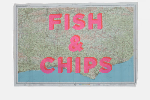Fish & Chips Sussex 83x57cm S7 - Dave Buonaguidi