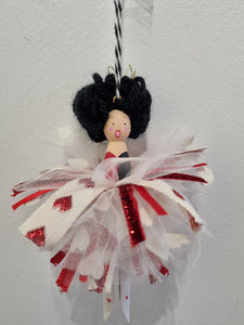 Queen of Hearts Peg Doll Fairy - Pam Glew
