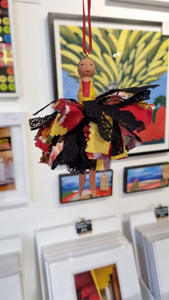 Frida Kahlo Peg Doll Fairy - Pam Glew