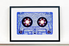 Load image into Gallery viewer, Heidler &amp; Heeps - Tape Collection ‘All That Glitters is Not Golden- BLUE’ Small Black Frame