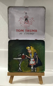 Tinny - Drink Me painted tin