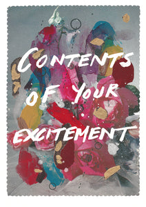 Adam Bridgland - Contents of your excitement - Print with overlays - Framed